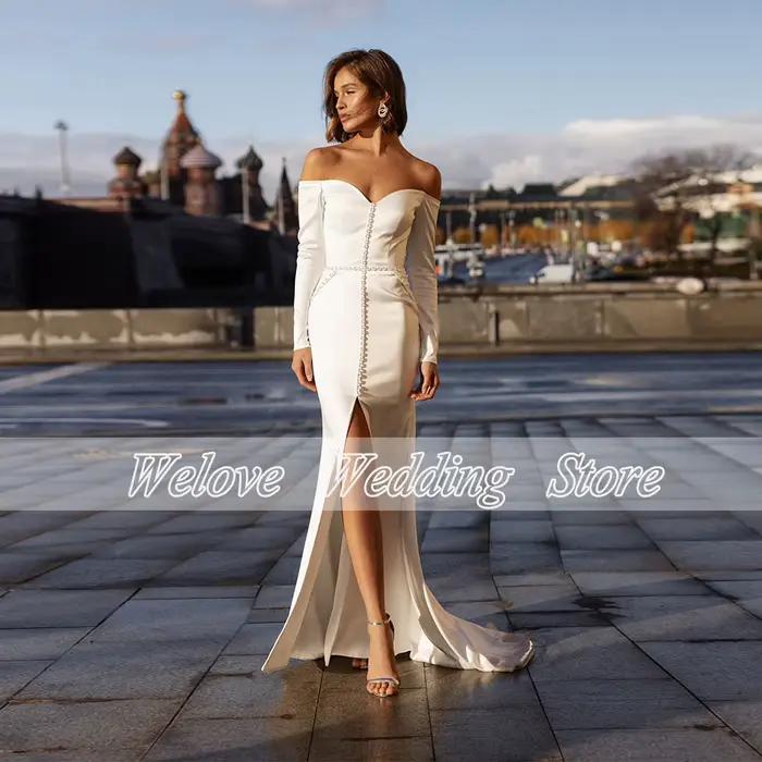 Robe de mariée civile de plage romantique pour mariée