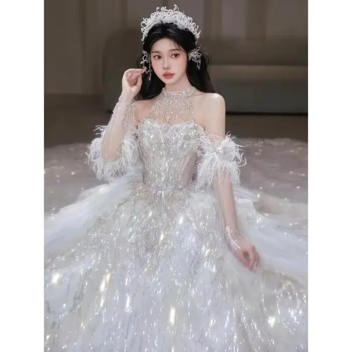 Robe De mariée De luxe brillante