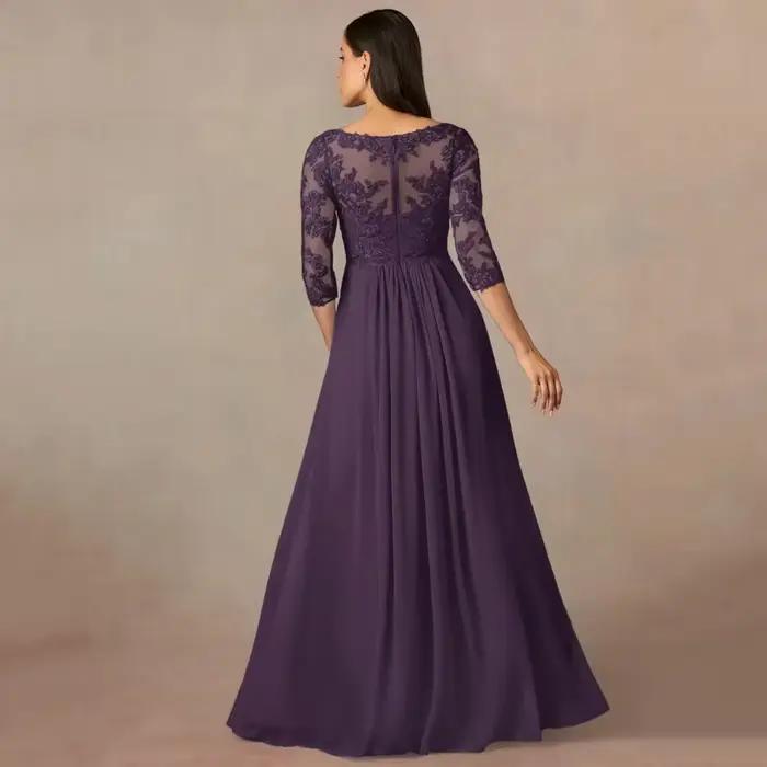 Robes de mère de la mariée en mousseline de soie