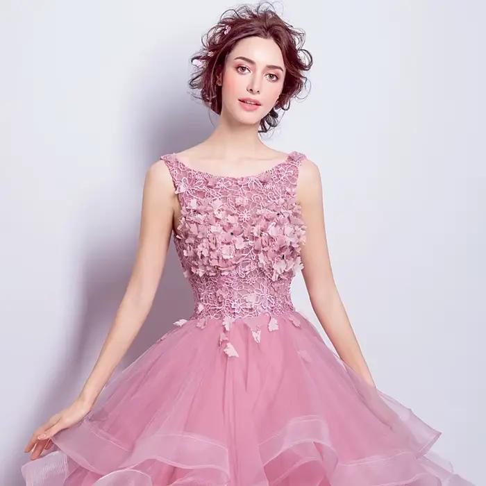 Robe de bal robes de bal de soirée dentelle Appliques