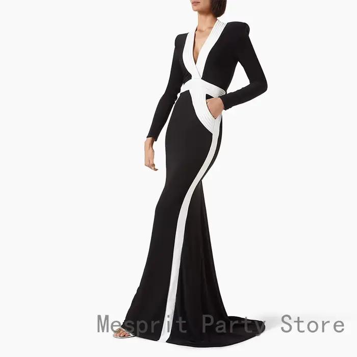 Robe de bal noire sirène