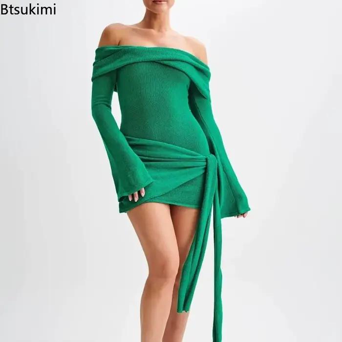 Robe pull tricotée 2026 pour femme