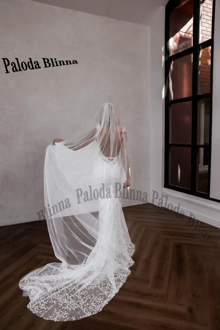 Paloda-Robes de mariée à col en V personnalisées pour la mariée