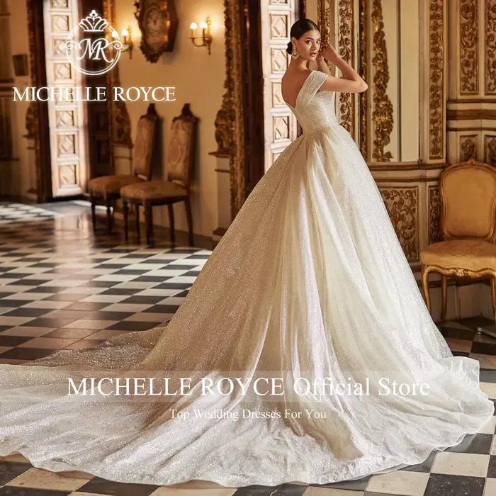 Michelle Royce-Robe de mariée en tulle pour femme