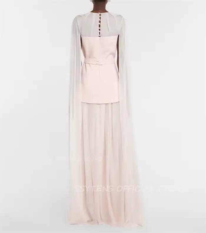 Robe de Soirée Longue en Mousseline de Soie pour Femme