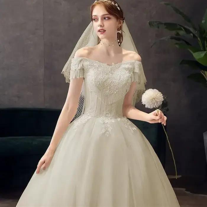 Robe De mariée De luxe blanc/ivoire