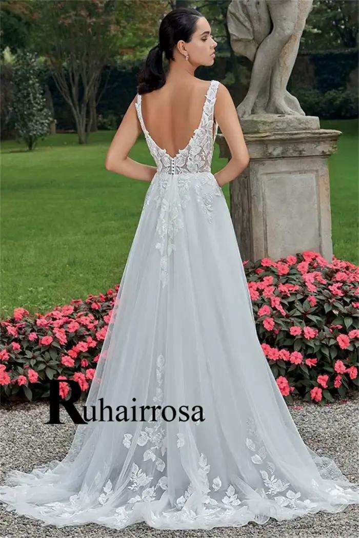 Ruhair Robe De mariée raffinée pour femmes