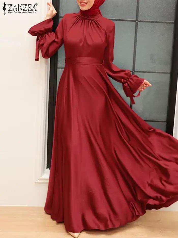 Robe Longue en Satin Élégante pour Femme