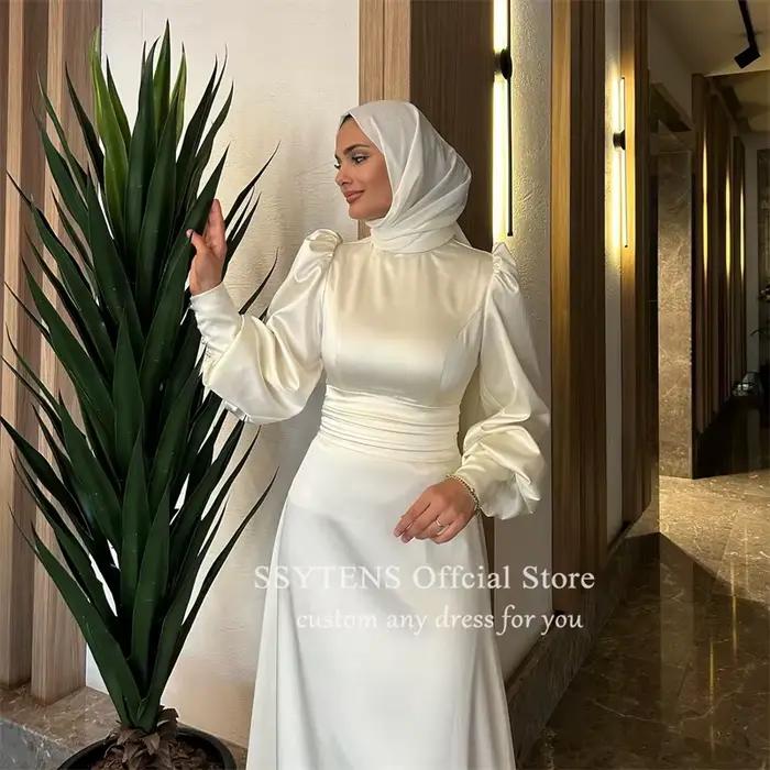SSYTENS robes de mariée musulmanes modestes dubaï manches longues robe