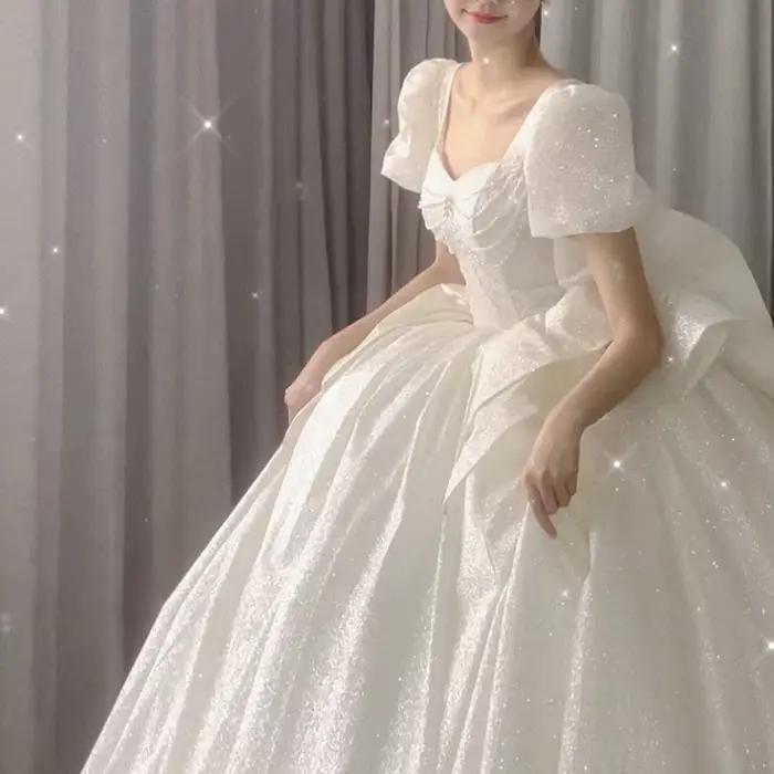 Robe de mariée française légère de luxe