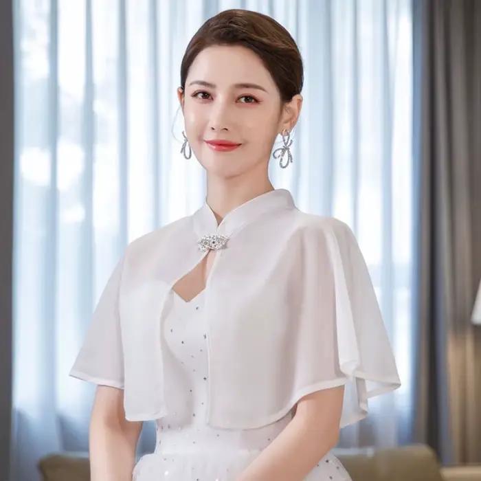 Robe de mariée en mousseline de soie