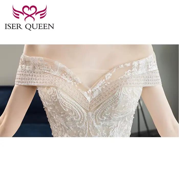 Robe de mariée brodée de luxe personnalisée