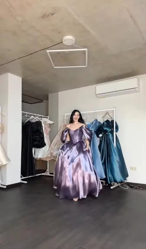 Robes de soirée lilas modernes Aenyrst