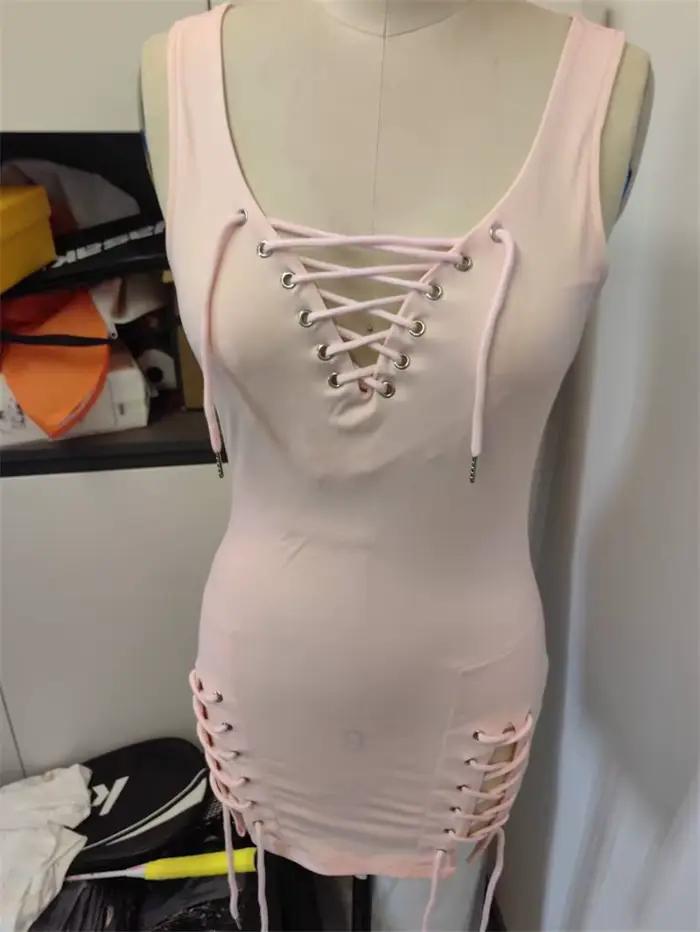 Robe sexy à lacets pour femmes