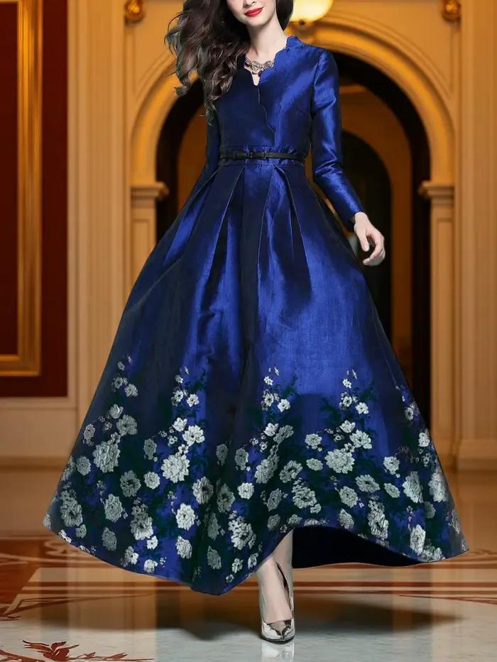 Nouveau modèle de robe jacquard luxueuse et élégante