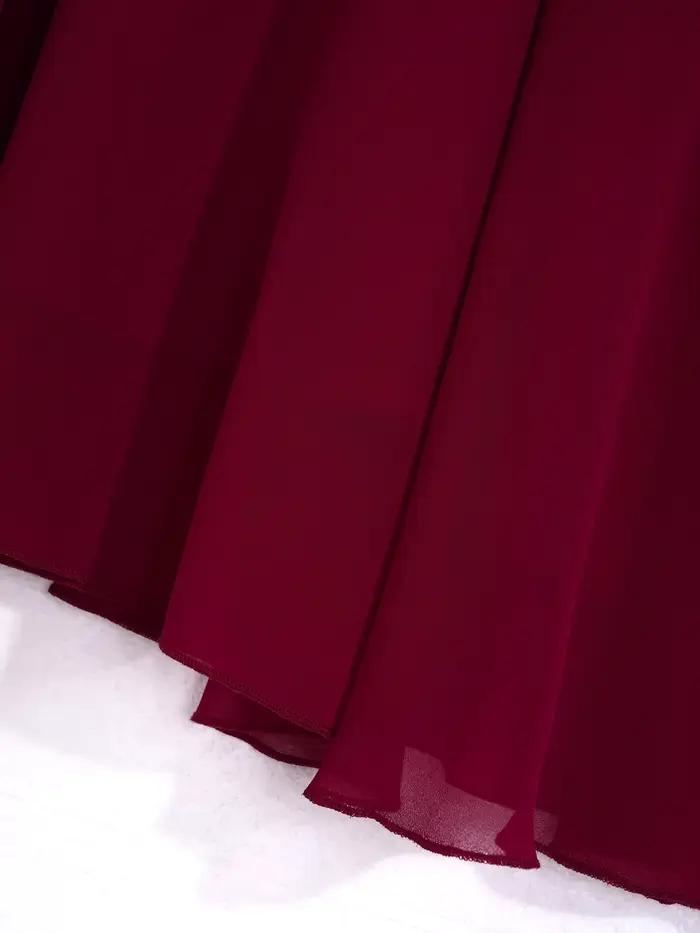 Robe longue de Rhen mousseline de soie pour adolescentes