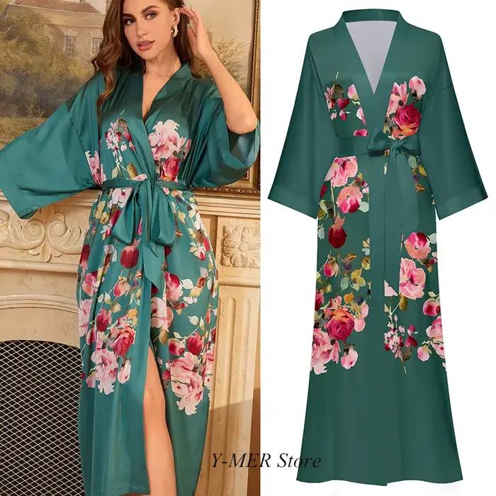 InjRayon-Robe Kimono pour Femme