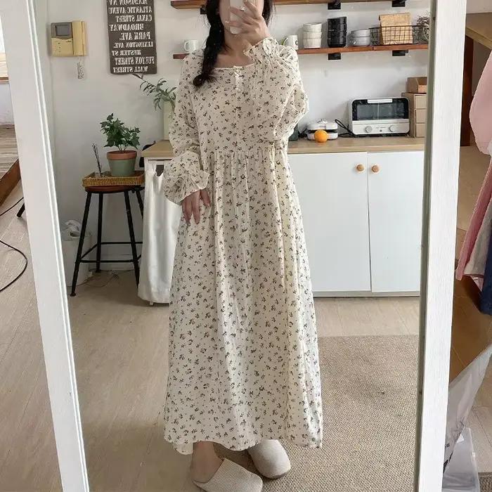 Robe en mousseline 100% coton pour femmes
