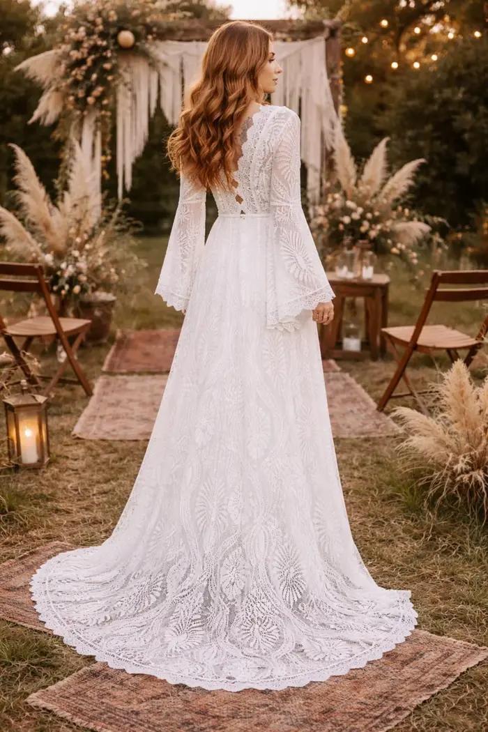 Robes de mariée longues personnalisées Lakshmigown
