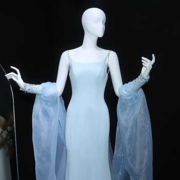 Sharon Said – robe de soirée sirène bleue de dubaï