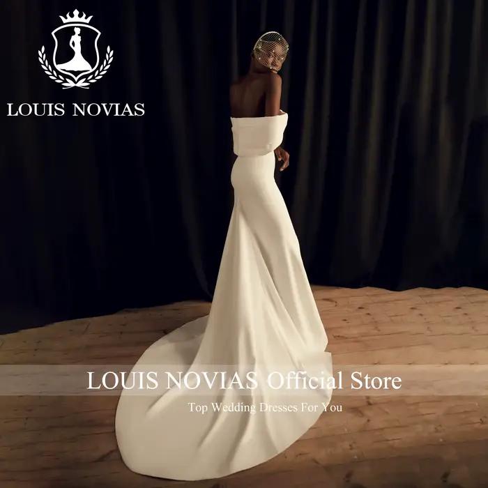 LOUIS NOVIAS sirène Satin robes De mariée pour les femmes élégante