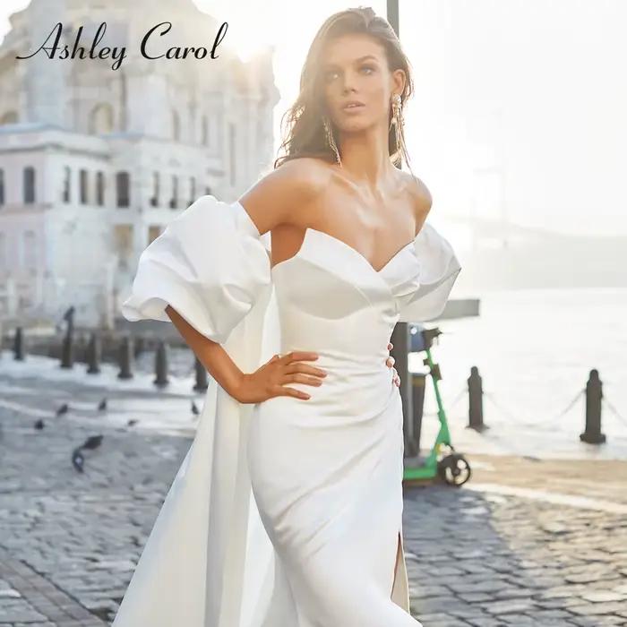 Ashley Carol – robe De mariée sirène en Satin