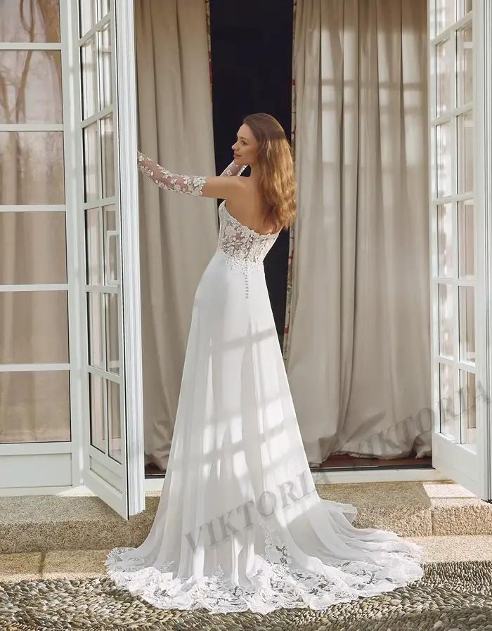 Robe en mousseline de soie pour femme