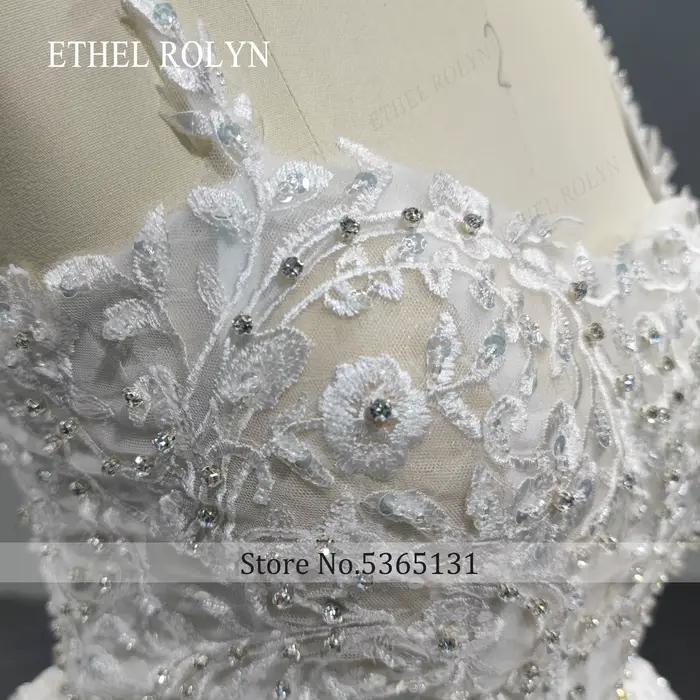 ETHEL ROCirCN-Robe de Mariée Trapèze avec Appliques en Forme de Cœur
