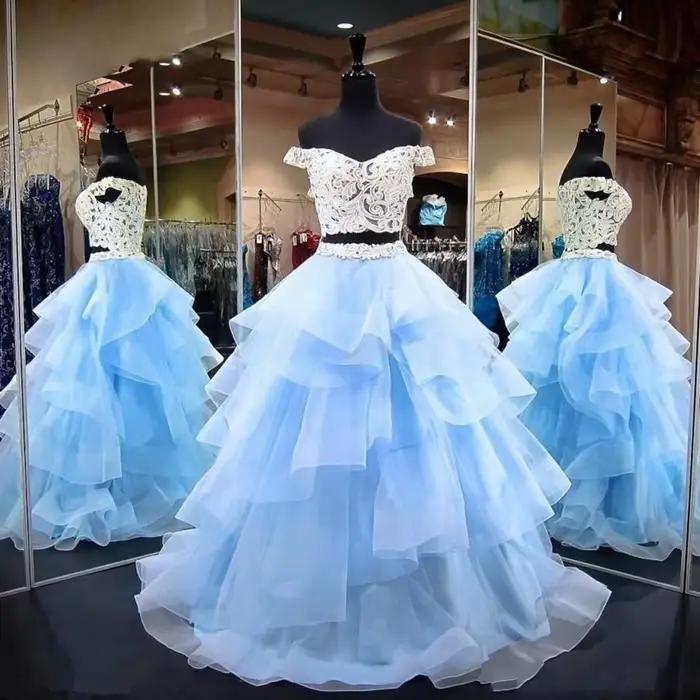 Robes de soirée bleu clair 2026 Femmes