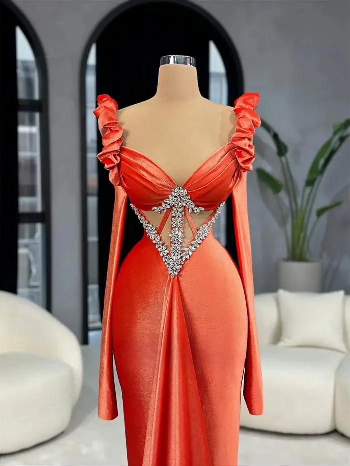 Robe de soirée sirène élégante pour femme