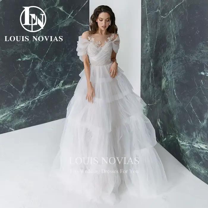 Modis-Robe de mariée A-Line avec chérie envolée