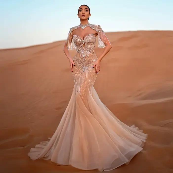 Robe de soirée sirène élégante pour femmes