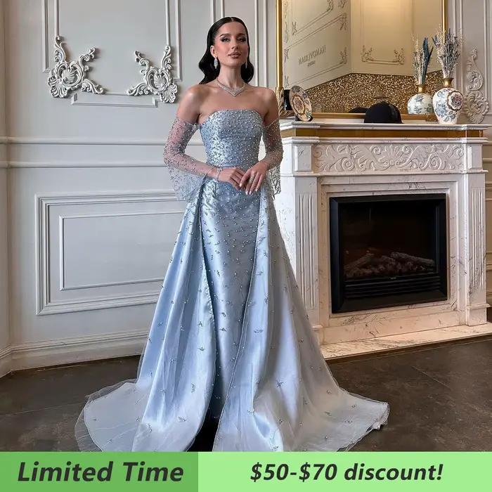 Sharon Said-Robe de Soirée Luxueuse et Élégante avec Surjupe