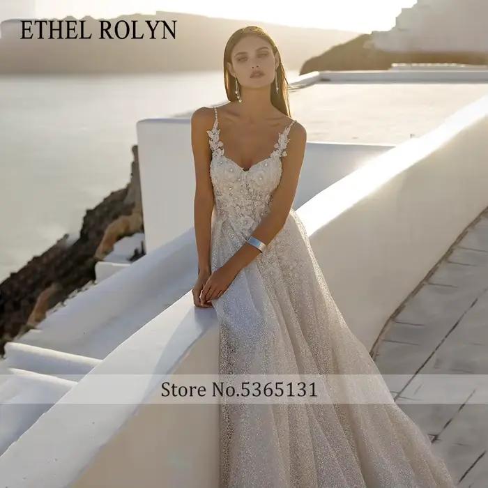 ETHEL ROCirCN-Robes de mariée A-ligne pour femmes