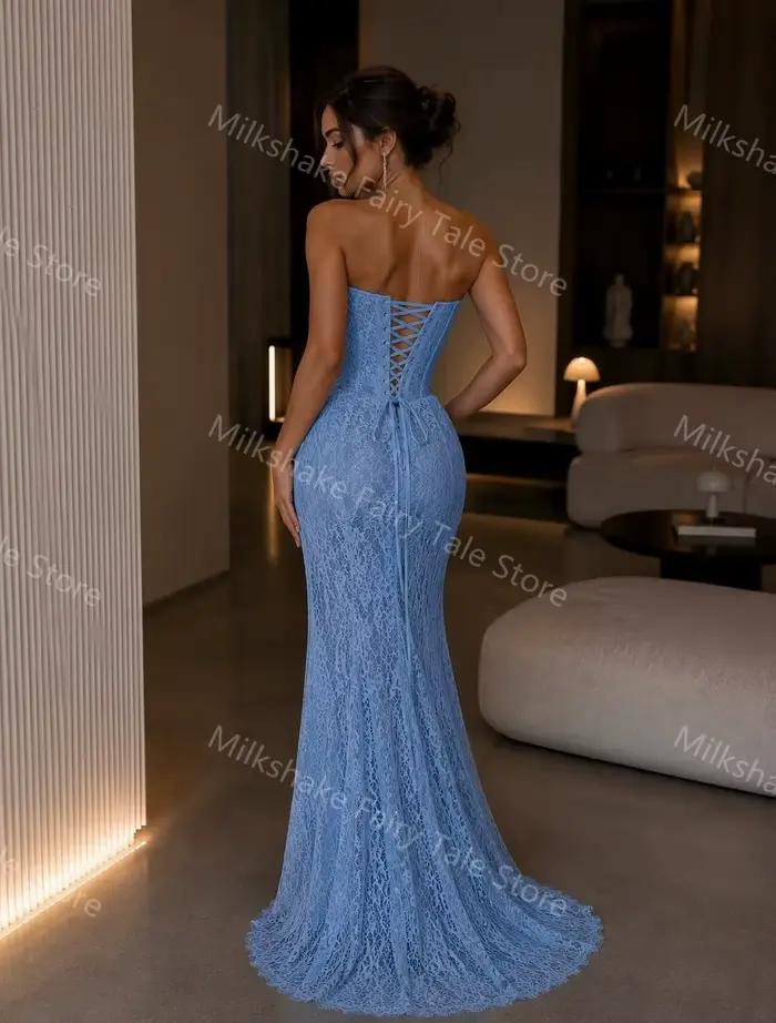 Robes de soirée bleues charmantes