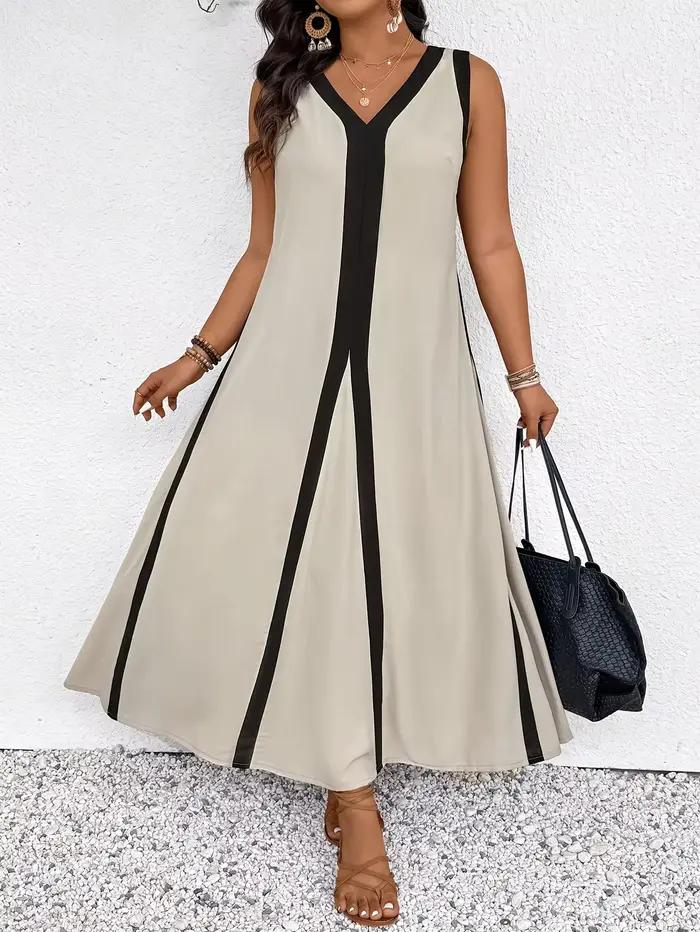 Robe décontractée grande taille, style élégant et tendance pour sorties
