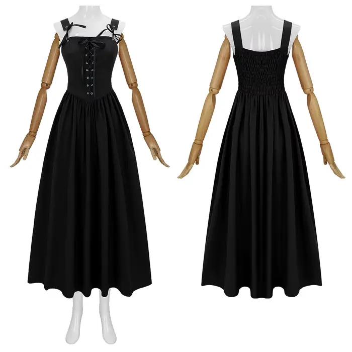 Robe longue à lacets pour femmes