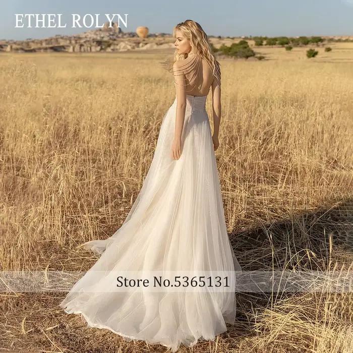 ETHEL ROLYN robe de mariée trapèze charmante cristal froncé chérie sans manches