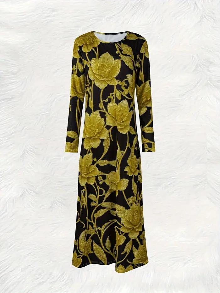 Robe à manches longues pour femme