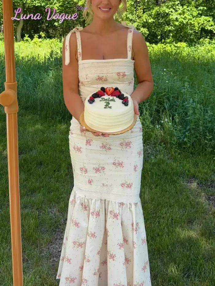 Robe longue élégante en mousseline pour femme