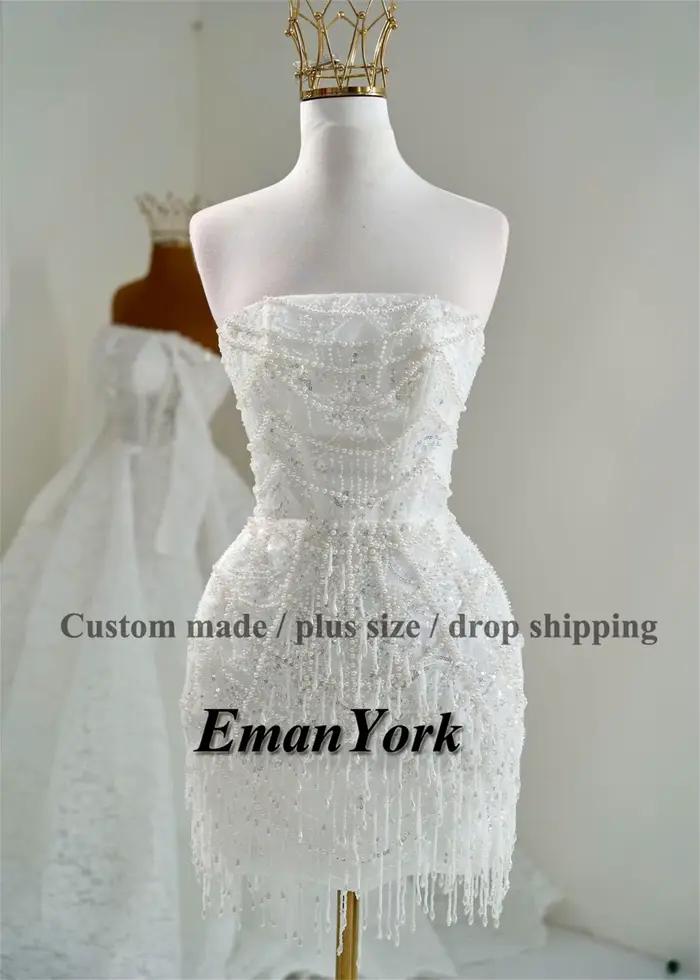 Robes de mariée miniatures délicates EmanY pour la mariée