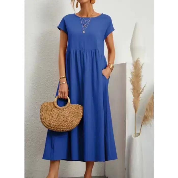 Robes pour femmes en coton et lin