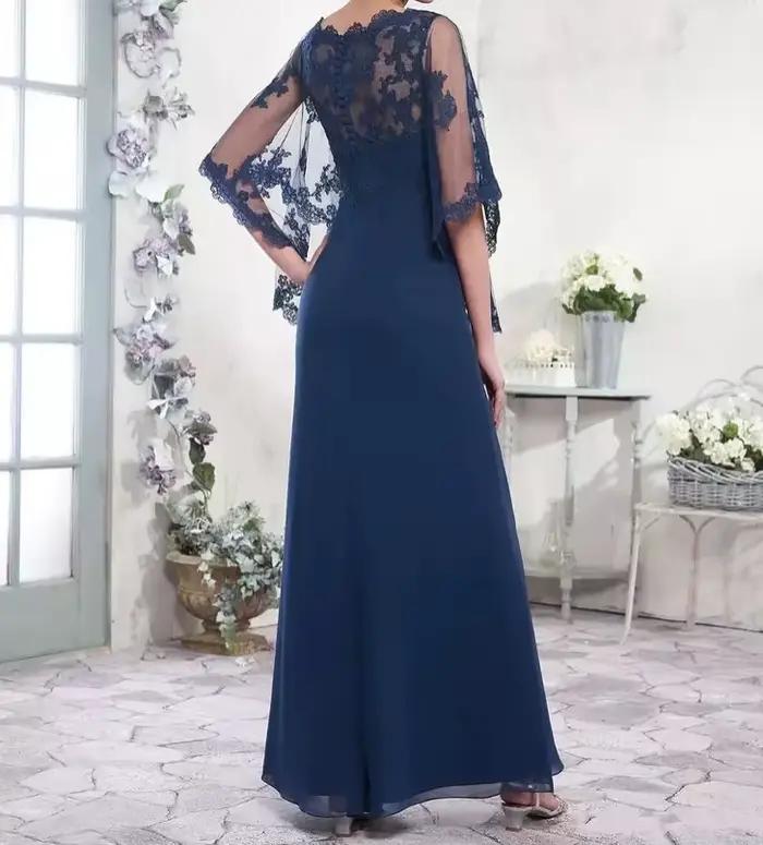 Robe mère de la mariée en mousseline de soie