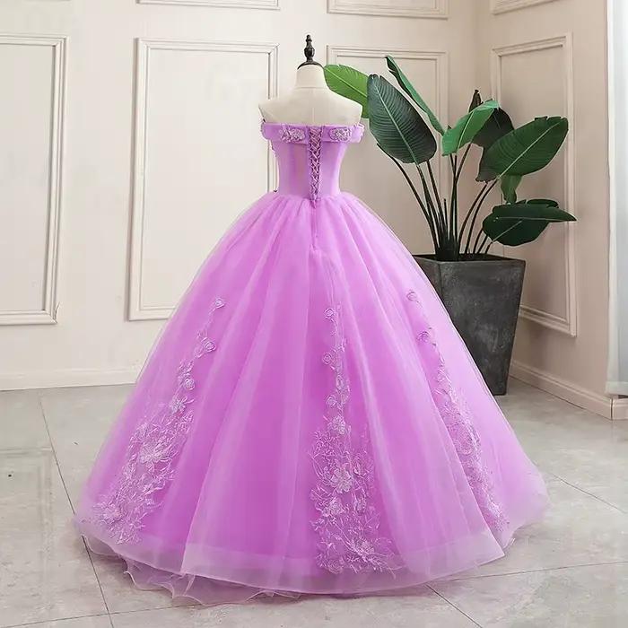 Robe De Bal classique violette