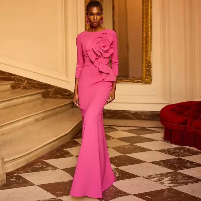 Robe sirène moderne pour mère de la mariée