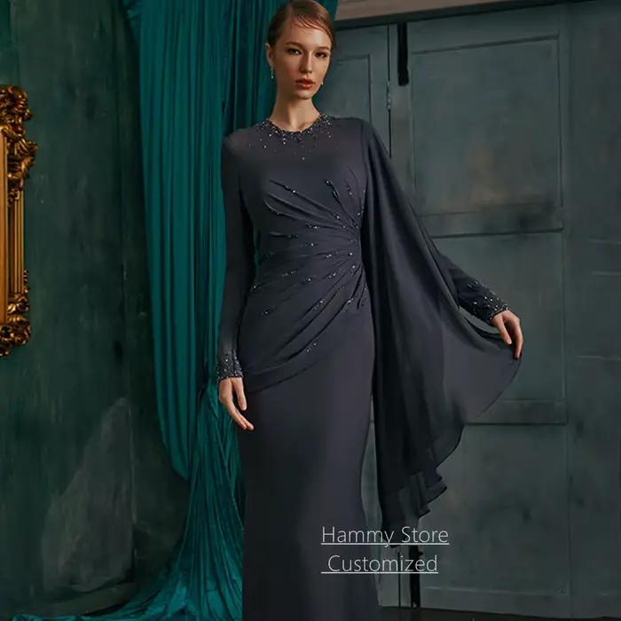 Robe de soirée marine personnalisée