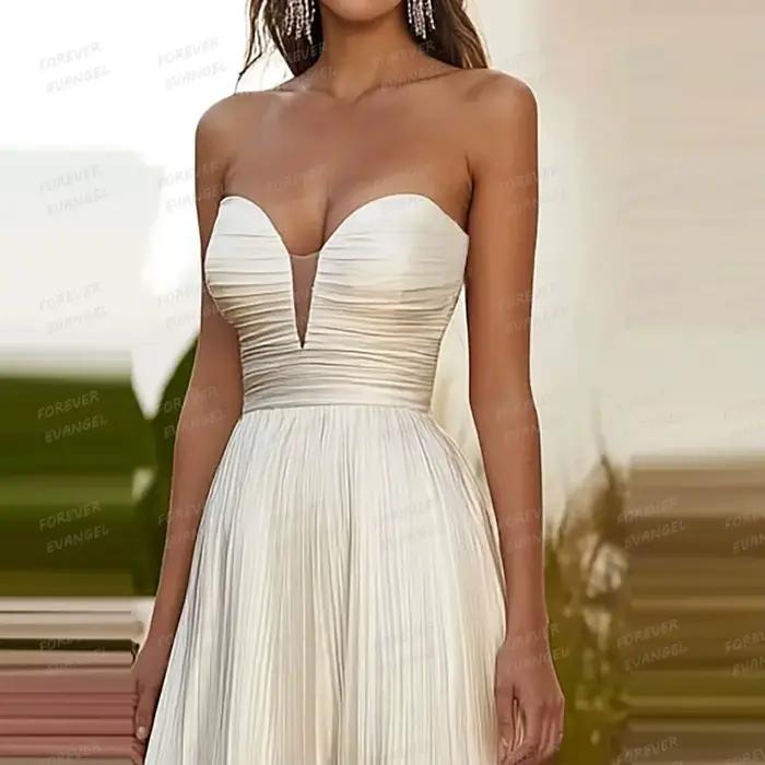 Robes de mariée simples coupe trapèze