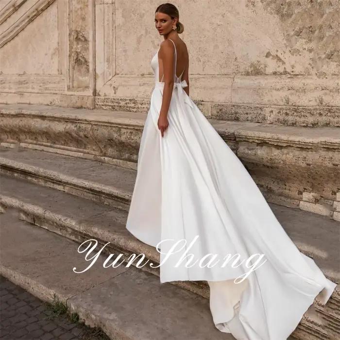 Yunshang-Robes de mariée A-ligne personnalisées