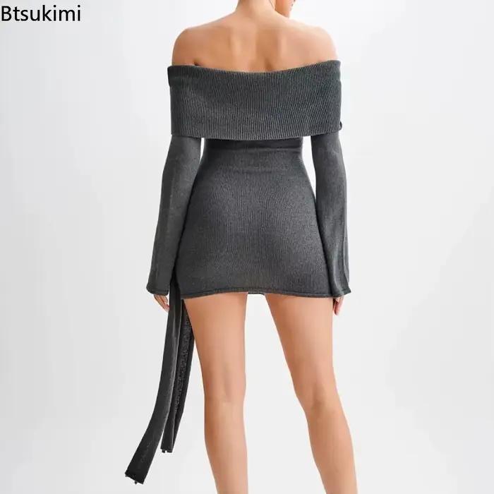 Robe pull tricotée 2026 pour femme