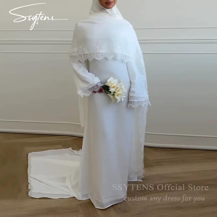 SSYTENS Robes de mariée élégantes et modestes